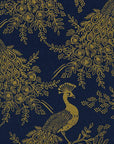 Menagerie - Royal Peacock in Navy Metallic | Canvas