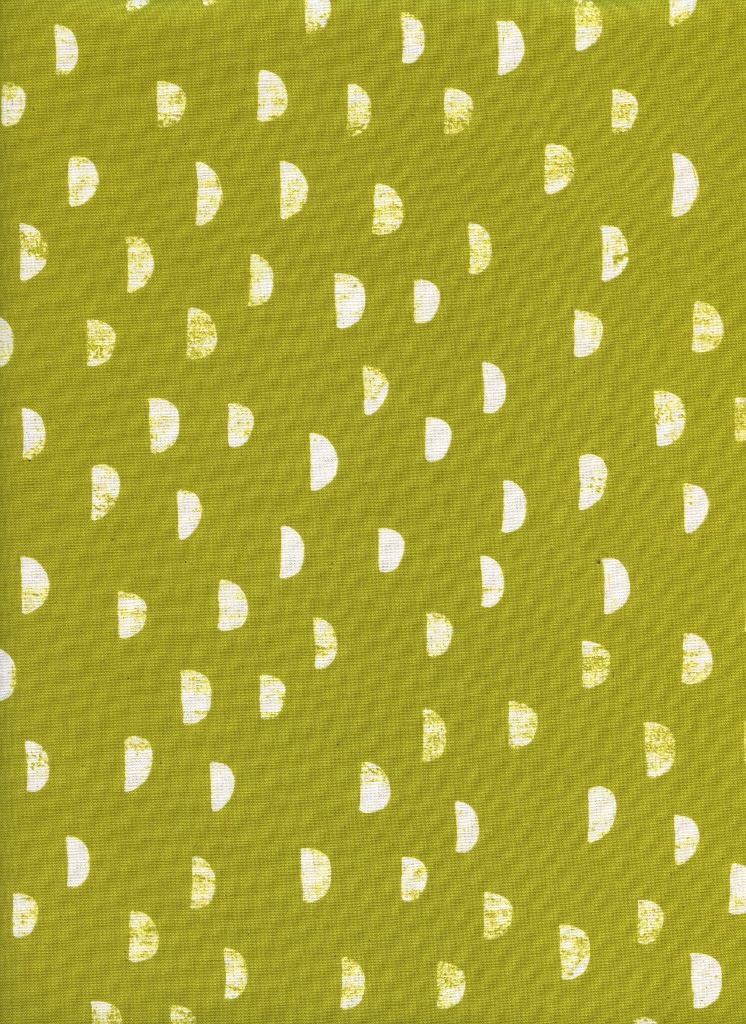 Cotton + Steel Print Shop Moons Grass Yellow 