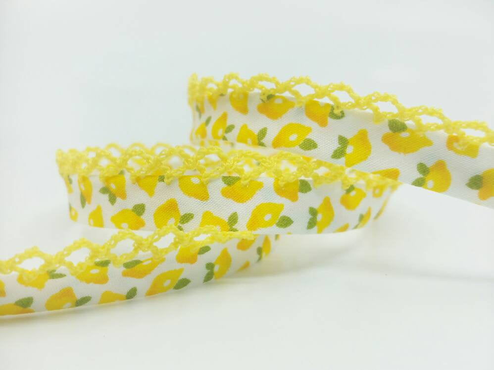 Yellow Crochet Bias Tape 