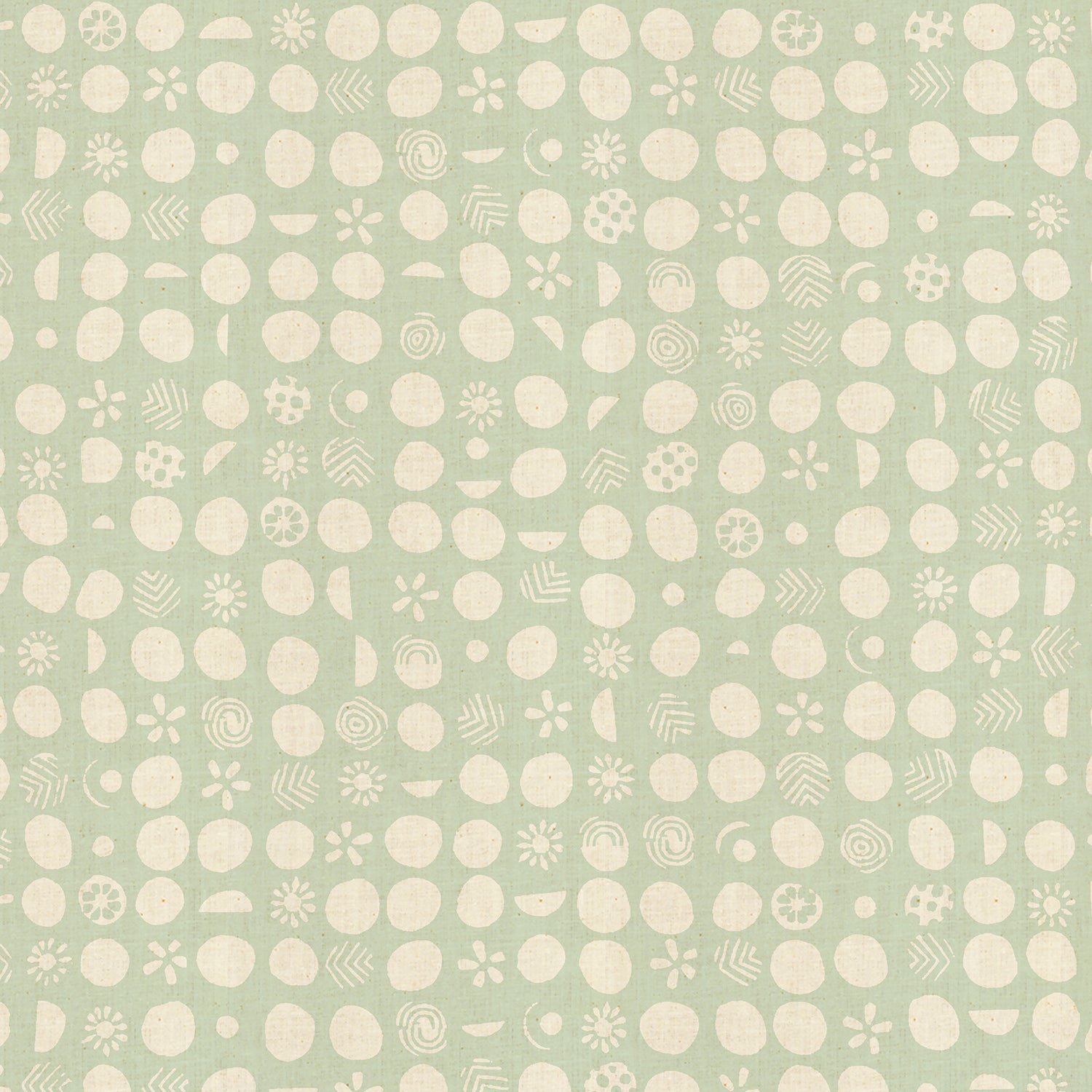 Tidepool / Homestead - Germination in Teal | Unbleached Cotton