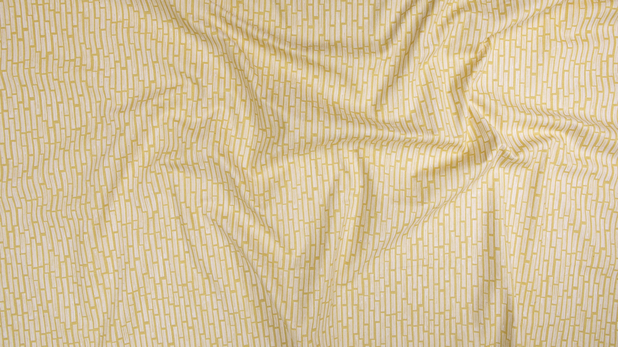 In the Woods - Wood Grain in Yellow | Unbleached Cotton